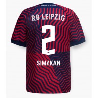 Stroje piłkarskie RB Leipzig Mohamed Simakan #2 Koszulka Wyjazdowej 2023-24 Krótki Rękaw